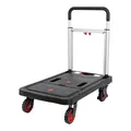 Produktbild: STIER Plattformwagen, Rollwagen, vollständig klappbar, Tragkraft 137 kg, 680 x 410 x 920/80 mm, 2 Lenk- & 2 Bockrollen