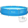 Produktbild: tectake® Swimming Pool Summertime rund 360 x 76 cm - Blau