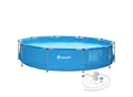 Produktbild: tectake® Swimming Pool, rund, reißfestes PVC-Gewebe, 360 x 76 cm