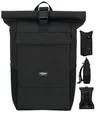 Produktbild: Rucksack Herren & Damen Schwarz - No 4 - Rolltop Backpack mit Laptopfach für ...