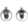 Produktbild: Weihnachtsbaumkugel  6er Set   ¦ silber ¦ Glas,Aluminium Ø: 8.0