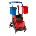 Produktbild: Vermop | Reinigungswagen Mistral | LxBxH 630 x 600 x 990 mm | 1 x 17-l-Eimer | 2 x 6-l-Eimer