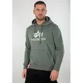 Produktbild: Alpha Industries Kapuzensweatshirt Basic Hoody Baumwollmischung, regular fit grün S (44/46)