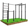 Produktbild: K-SPORT Sprossenwand Calisthenics Outdoor Station I Klimmzugstange+Dip Station bis 175kg, Made in EU! schwarz