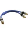 Produktbild: InLine Premium Audio-Splitter RCA x 2 W bis M 25 cm Blau (89924P)