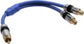 Produktbild: InLine Cinch-Y-Kabel, PREMIUM, 1x Cinch Stecker zu 2x Cinch Buchse, 0,25m