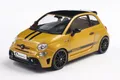 Produktbild: Fiat F595 Abarth Solido Works gelb – Sammlermodell im Maßstab 1:18