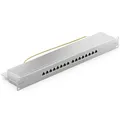 Produktbild: deleyCON CAT 6a Patchpanel Verteilerfeld 16 Port - Desktop 19