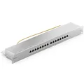 Produktbild: CAT 6a Patchpanel 16 Port Netzwerk LAN RJ45 Verteilerfeld 19