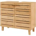 Produktbild: [en.casa] - Waschbeckenunterschrank Epind 60x66x30 Cm Bambus Natur