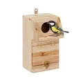 Produktbild: Nistkasten Vogelhaus zum Aufhängen Brutkasten aus Holz 5 cm (Einflugloch)