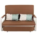 Produktbild: MCW Schlafsofa, Braun, Textil, 130x71x185 cm, Wohnzimmer, Sofas & Couches, Schlafsofas