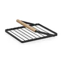 Produktbild: Zeller Serviettenhalter, Metall/Gummibaum 27444 , Farbe: schwarz
