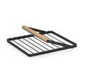 Produktbild: Zeller Present Küchenorganizer-Set Serviettenhalter, Metall/Gummibaum, schwarz