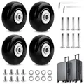 Produktbild: 4 Stk Kofferrollen Ersatzrollen für Koffer Rollen Ersatz Gepäck Koffer Ersatzräder Ersatzrollen Koffer Travelite 50x18mm Ersatz Rollen für Ersatzrollen Trolley
