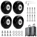 Produktbild: 4 STK Kofferrollen Ersatzrollen für Koffer Rollen Ersatz Gepäck Koffer Ersatz...