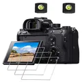 Produktbild: ULBTER Displayschutzfolie Schutzfolie für Sony Alpha A7R III/A7R II/A7 III/A7 II/A77 II/A7S II/A99 II /A9 Kamera & Blitzschuh-Abdeckung, 0,3 mm 9H Härte gehärtetes Glas -3 Stück