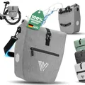 Produktbild: MIVELO Fahrradtasche Gepäckträgertasche Fahrrad wasserdicht grau 20L