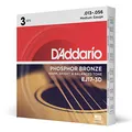 Produktbild: D'Addario EJ17-3D Phosphorbronze-Saiten für Akustikgitarren, Medium, 13-56, 3 Sets