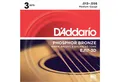 Produktbild: Daddario Saiten, (A-Git.Saiten EJ17-3D 13-56 Phosphor Bronze 3er Set), A-Git.Saiten EJ17-3D 13-56 Phosphor Bronze 3er Set -