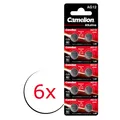 Produktbild: 6x Camelion Alkaline Knopfzelle AG12 / LR43 / LR1142 / 386 / 1,5V  10er Blister