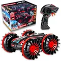Produktbild: Carrera 2,4 GHz All-Terrain-Stunt-Auto - amphibisches RC-Auto | Splash-Wasserschutz | bis zu 10 km/h | Thrilling-Stunts & Flips | extra große Reifen | ab 6 Jahren