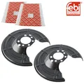 Produktbild: 2x FEBI 102666 ANKERBLECH ABDECKBLECH HINTEN FÜR OPEL ASTRA CORSA MERIVA ZAFIRA