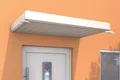 Produktbild: Haustürvordach Gutta Rechteckvordach NM 150 weiß - Vordach 150 x 90 x 14 cm