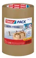 Produktbild: tesa Klebeband tesapack ULTRA STRONG extra starkes Paketklebeband (Spar-Set, 3-St) Packband - einfaches Verpacken & Verschließen - braun