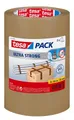 Produktbild: tesa Klebeband tesapack ULTRA STRONG extra starkes Paketklebeband (Spar-Set, 3-St) Packband - einfaches Verpacken & Verschließen - braun