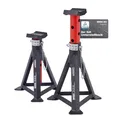 Produktbild: Arebos 2X Unterstellbock | je 3 Tonnen Tragkraft | höhenverstellbar 299-442 mm | Unterstellbock Set | Wagenheber Ständer | Stützböcke mit Sicherungssplint & Gummiauflagen | Stützfuß, Stahl