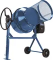 Produktbild: Scheppach Betonmischer MIX180 mit Siebtrommel (180L Fassungsvermögen, 800W Mörtelmischer, Rastscheibenarretierung über Fußbedienung, Zementmischer mit Gußzahnkranz und Kompostsieb)