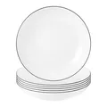 Produktbild: Seltmann Weiden Suppenteller rund Lido Black Line ø 21 cm 6er Set