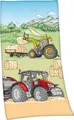 Produktbild: Herding Young Collection Badetuch Traktor, Velours (1-St), 75x150cm, hochfarbig bedruckt