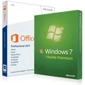 Produktbild: Windows 7 Home Premium + Office 2013 Professional + LizenzschlÅssel