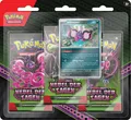 Produktbild: Pokémon 3er-Pack-Blister Karmesin & Purpur - Nebel der Sagen Neu & OVP
