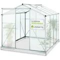 Produktbild: Juskys Aluminium Gewächshaus GH250F1 4,75m² mit 1 Dachfenster inklusive Fundament