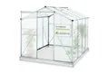 Produktbild: Juskys Gewächshaus GH250F1, BxTxH: 190 x 253 x 195 cm, 4 mm Wandstärke, 4,75 m², Dachfenster, stabile Aluminiumprofile, Hohlkammerplatten