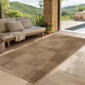 Produktbild: SIMPEX Indoor Outdoor Teppich Wetterfest pflegeleicht im natürlichen Jute-Look, Sisal Teppich Wohnzimmer, Küche, Terrasse, Garten und Balkon, 80x250 cm