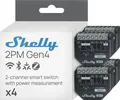 Produktbild: Shelly 2PM Gen4 - WLAN Smart Relais Schalter, Rolladenschalter, Stromzähler