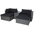 Produktbild: riess-ambiente.de Outdoor Garten Lounge Set XXL MODULAR grau Polyrattan Sitzgruppe inklusive Kissen