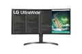 Produktbild: Monitor 35WN75C-B, Schwarz, 35 Zoll, UWQHD, VA, 100 Hz, 5 ms
