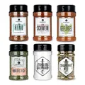 Produktbild: Ankerkraut 'Einfach Grillen' Set, 6 Gewürze Streuer im Bundle, BBQ Gewürz Allrounder für Rind, Geflügel, Schwein und Fisch, Steak-Salz und Pfeffer, 1290 g im Set