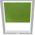 Produktbild: Wellker Verdunkelungsrollo Uni Grün 1599, 114x118 cm (SK06), GGL,Manuell,VELUX,weiße Schiene