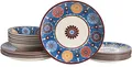 Produktbild: CreaTable Teller-Set Sumaya, Tellerset 18-tlg (18-tlg), 6 Personen, Steingut, Mandala Motive