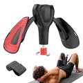 Produktbild: Beckenboden Oberschenkeltrainer 35 kg Verstellbarer Kegel Beintrainer für Zuhause Postpartum Erholung für Frauen und Männer, mit Band, Schwarz