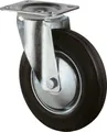 Produktbild: BS Rollen Lenkrolle 125 mm Lg.R Stahlbl verz. Gummirad