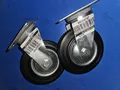 Produktbild: 2 x BS-Rollen Lenkrolle 4021885058210 125 mm Lg.R Stahlbl verzinkt Neu/ovp, New