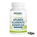 Produktbild: APOrtha® Spurenelemente-Komplex - 120 vegane Kapseln mit 7 Spurenelementen zur Grundversorgung Mangan, Kupfer, Jod, Selen, Molybdän, Zink und Chrom, Natürlicher Füllstoff Spirulina und Alfalfa