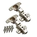 Produktbild: SOTECH 2 Stück Hettich Sensys 8645i TH52 110 Grad Mittelanschlag Standard Scharnier 9071206 Höhe (Distanz) 1,5 mm mit Selbstschluss Dämpfung inkl M4x16mm Schrauben für Küchenschrank Automatikscharnier